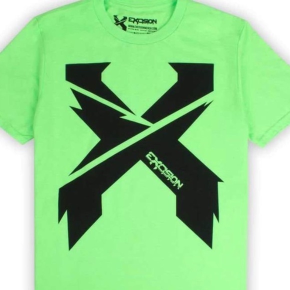 Neon Green and black Excision Tee unisex sizing - Picture 2 of 2